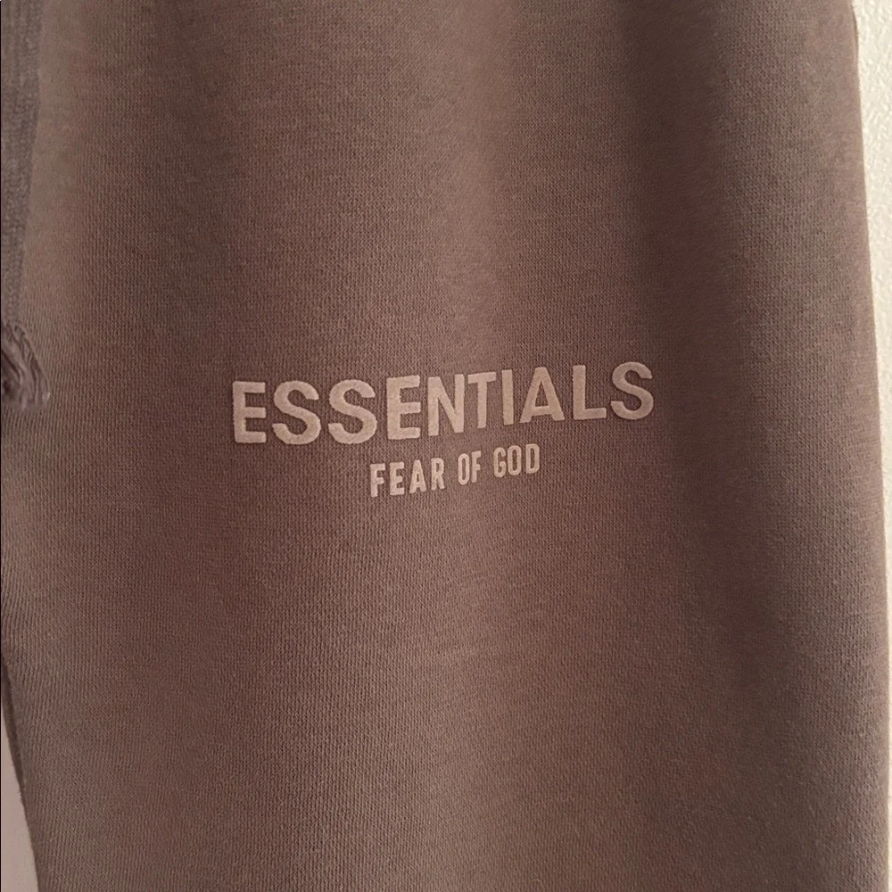 Essentials | S | Fear of God Essentials Taupe Track Pants - Picture 5 of 9